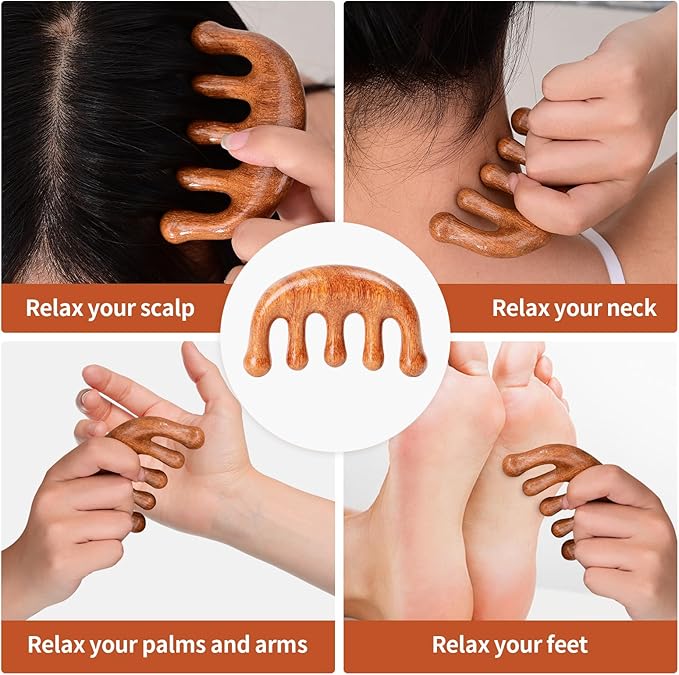 3-in-1 Wood Therapy Massage Tools Wooden Lymphatic Drainage Massager Maderoterapia Kit, Anti Cellulite Complete Body Sculpting Tools for Muscle Pain Relief, Body Contouring and Shaping-CasaMuseHome