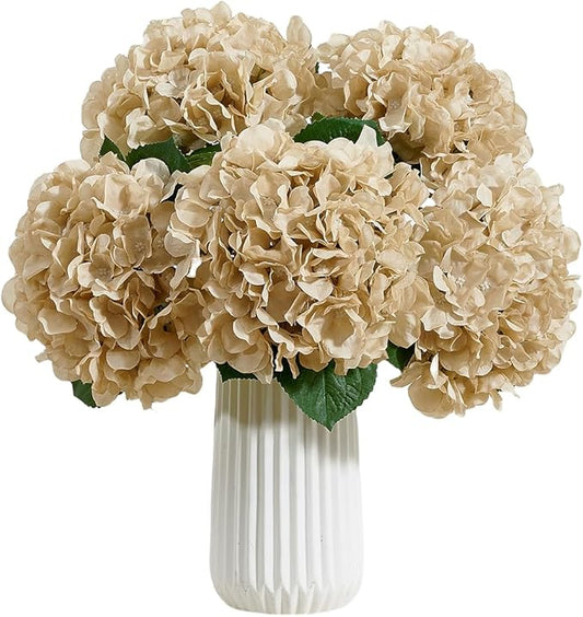 8pcs Fake Flowers Silk Hydrangea Artificial Flowers Bouquets Faux Hydrangea Stems for Home Table Centerpieces Wedding Party Decoration-CasaMuseHome