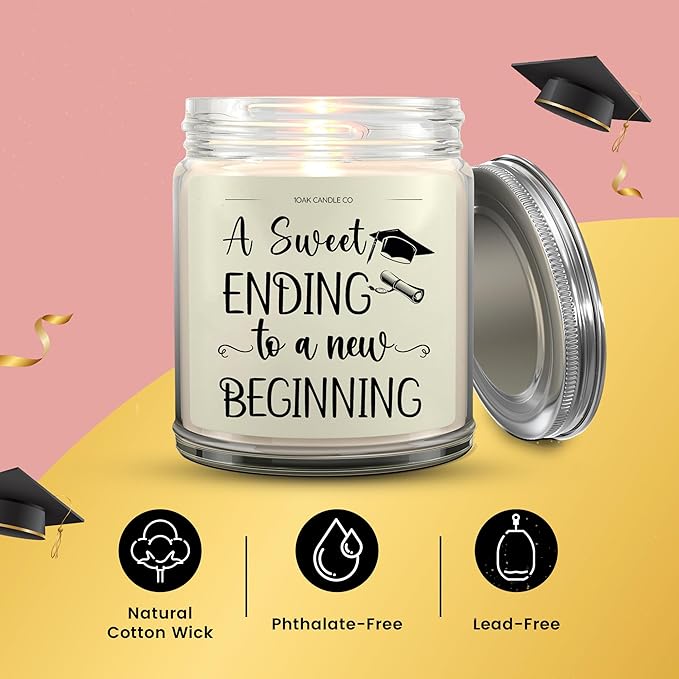 1OAK Vanilla Scented Candles Gifts for Women - Graduation Candle - 2025 Graduation Gifts for Her, Him - College, High School Senior 2025-CasaMuseHome