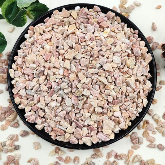 10LB Succulent and Cactus Gravel Pebbles, 1/5 Inch Natural Decorative Polished Stones, River Rocks for Plants, Vases, Aquariums, Terrarium and Outdoor Gardening,Peach-CasaMuseHome