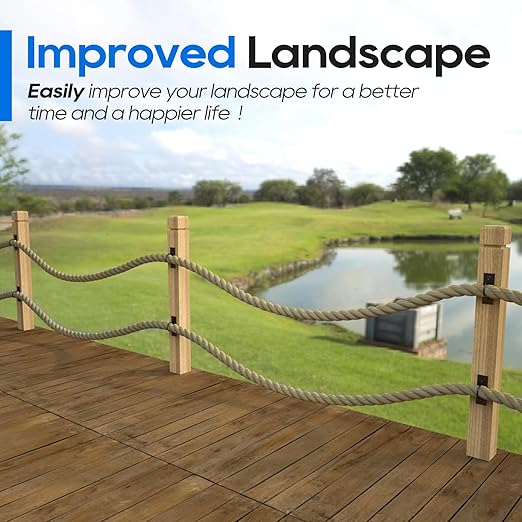 10Pack 2inch Rope Support Holder Drop Ring Brackets Stainless Steel Decorative for Hemp Rope Fencing Stair Deck Railing Ceiling Hook-CasaMuseHome