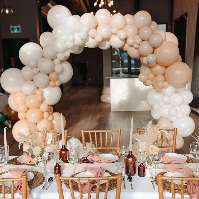 130pcs Blush Pink Balloons Different Sizes 18" 12" 10" 5" Boho Pink Latex Balloon Garland Arch Kit for Birthday Baby Shower Graduation Wedding Gender Reveal Party Decorations-CasaMuseHome