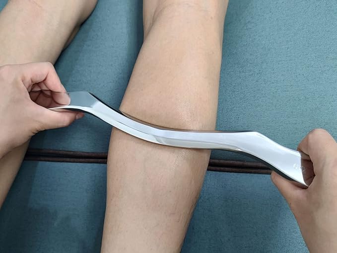 4 in 1 Muscle Scraper Stainless Steel Gua Sha Massage Tool Set with Bag,IASTM Scraping Tools for Muscle Treatment-CasaMuseHome