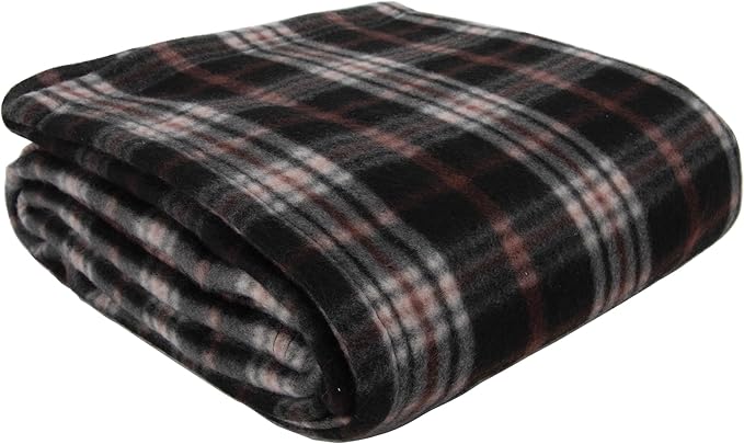 50x60 Throw Blankets, Plaid Fleece Throw Blankets for Bedroom, Couch, Livingroom, Chair, Pets, Outdoors-CasaMuseHome