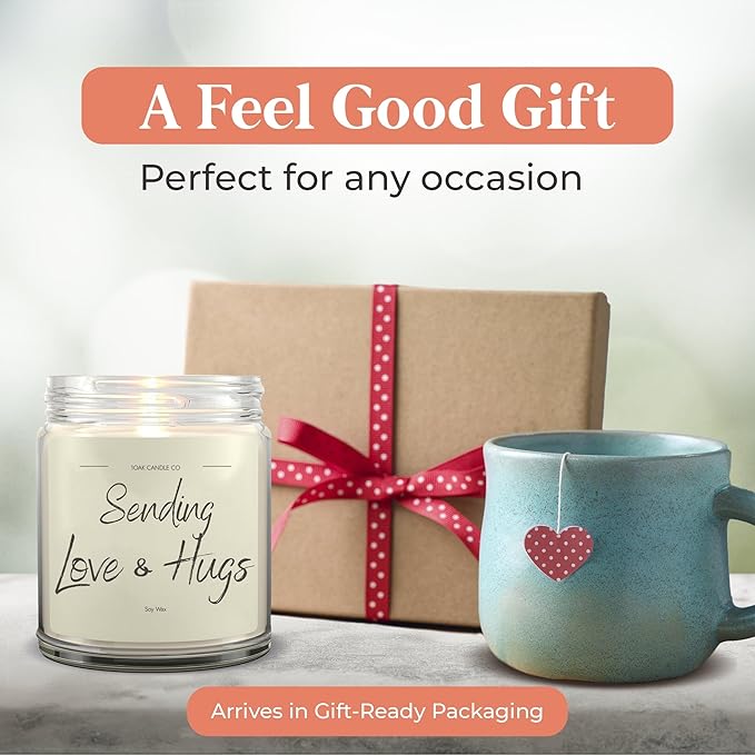 1OAK Vanilla Soy Candles - Big Hug Candle - Grief Gifts - Thinking of You Gifts for Women - Sympathy Gift - Condolence Gift - Sympathy Candle - Cheer Up-CasaMuseHome