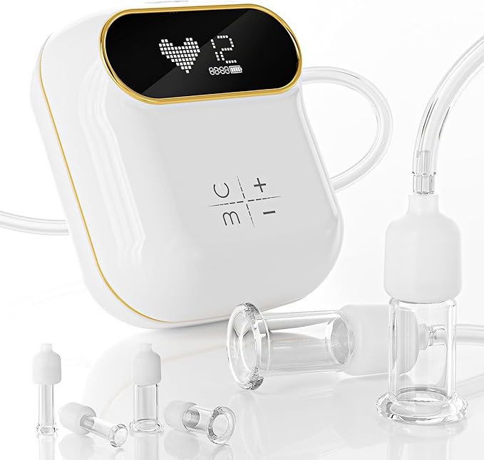 6Pcs Electric Facial Cupping Therapy Set Glass, 3 in 1 Gua Sha Facial Tools Face Cupping Massage for Eye Neck Skin Care, 3 Size Vacuum Suction Cups for Cellulite, Puffiness Reduction-CasaMuseHome