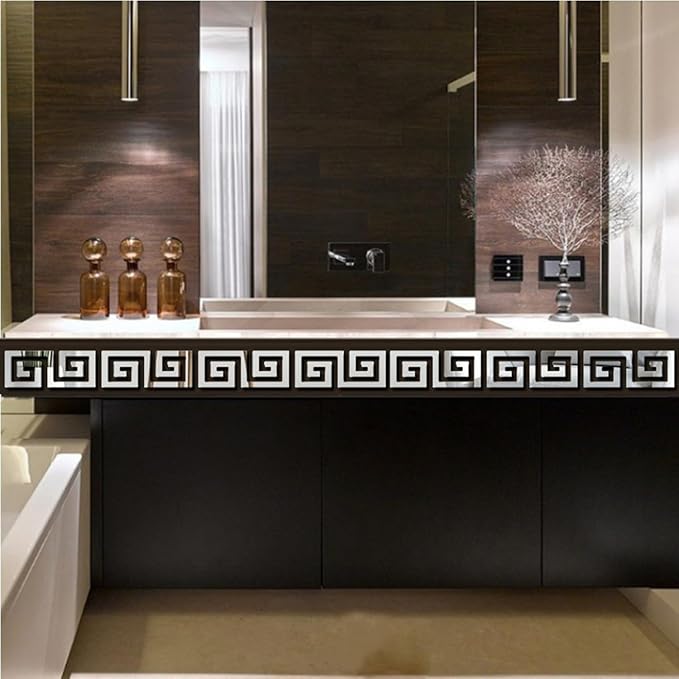 15 Pcs DIY Geometric Shape Acrylic Decorative Mirror Stickers Removable Adhesive Wall Mirror Décor for Living Room Home Background (Silver，3.15 * 7.87inches)-CasaMuseHome