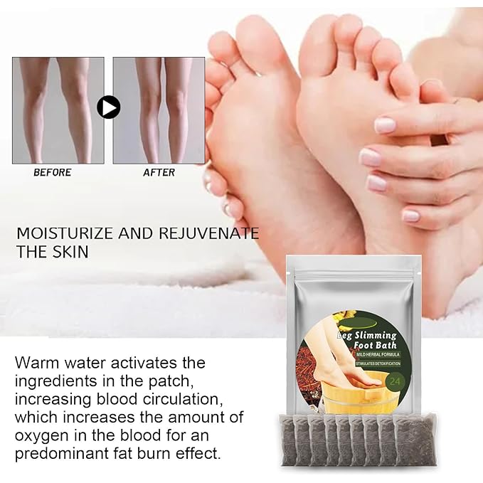 24Pcs Foot Soak Foot Bath Bag Spa Relaxation for Muscle Natural Mugwort Herb Bath Soak to Remove Leg Slimming Bath Bag Foot Care-CasaMuseHome
