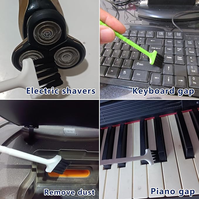 12Pcs Crevice Cleaning Brush,Small Gap Cleaning Brushes for Cleaning Bathroom,Kitchen,Window Grooves,Corners, Sinks, washbasins, Showers, faucets, bathtubs, Gas Stove and Tiles-CasaMuseHome