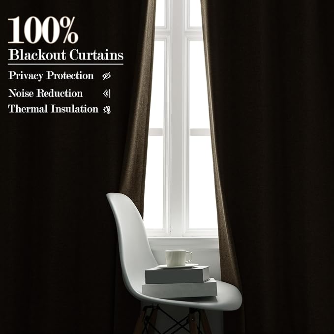 100% Blackout Linen Textured Drapes for Bedroom Pinch Pleated Curtains for Track System Portable Drapery for Sliding Glass Door/Storage/Space Room Divider, 70" Wx96 L, 1 PC, Light Khaki-CasaMuseHome