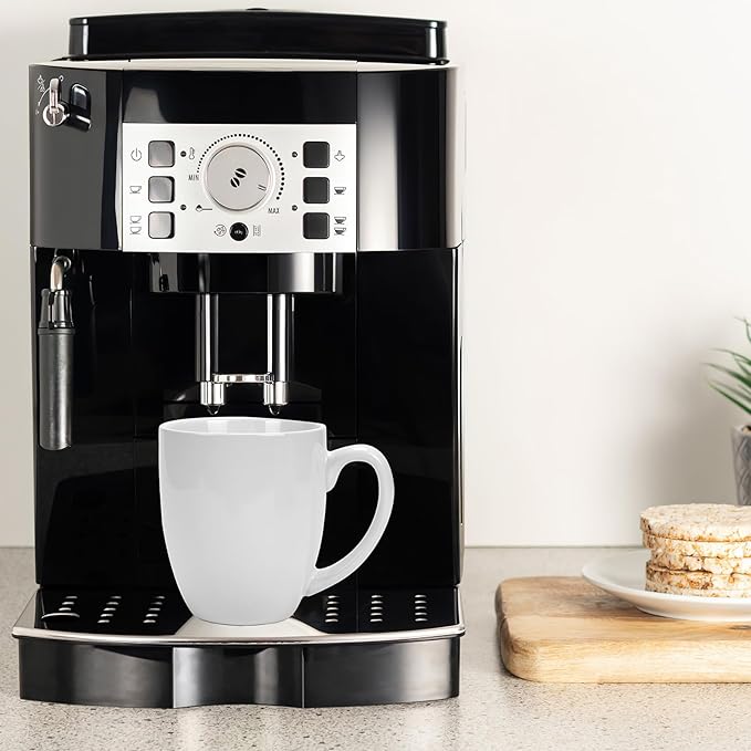 16 OZ White Stoneware Mugs Set of 6, Large Ceramic Coffee Cups with Handle, Porcelain Mugs for Latte, Milk, Tea and Juice-CasaMuseHome