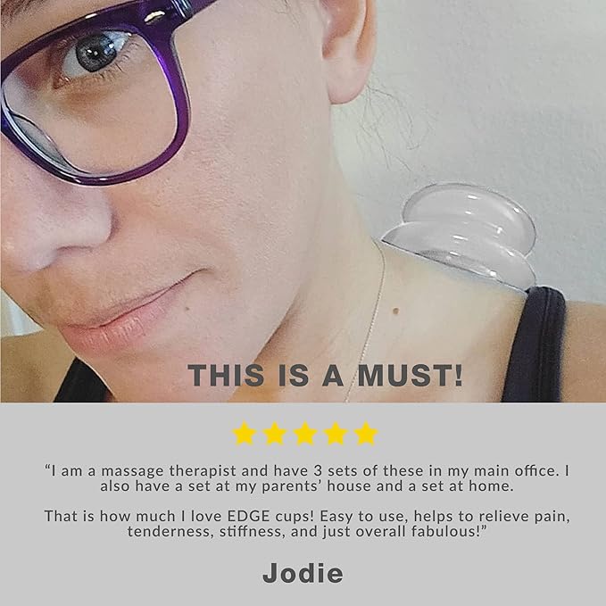 8 Edge Cups Silicone Cupping Therapy Set Professional Massage Cupping Cups for Cupping Therapy Cupping Kit for Massage, Myofascial Release, Cellulite Reduction (Lure Clear)-CasaMuseHome