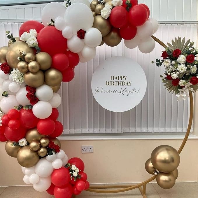 130pcs Red Balloons Different Sizes 18" 12" 10" 5" Party Latex Balloons for Valentine's Day Birthday Christmas Baby Shower Wedding Anniversary Party Decorations-CasaMuseHome