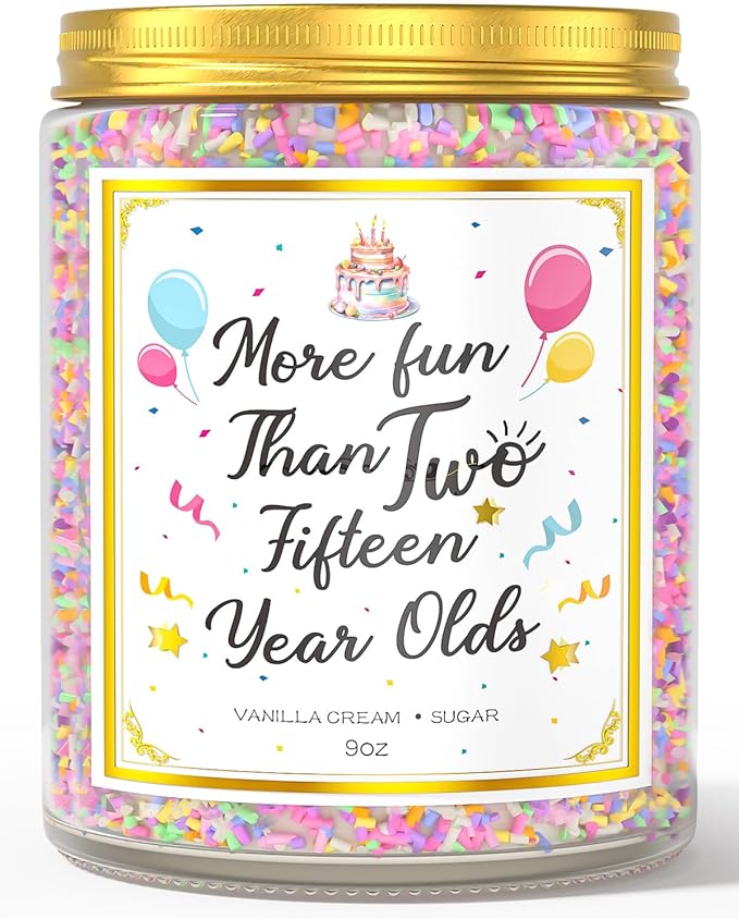 30th Birthday Candles Gifts for Women- 9 oz Happy Birthday Candle with Vanilla Birthday Cake Scent, Gifts for Women & Men, Friendship Ideas-CasaMuseHome