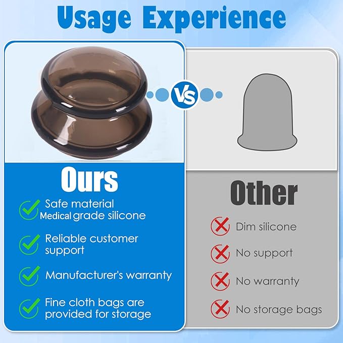 15Pcs Cupping Therapy Set-Professional Silicone Cupping, Suitable for Facial Body Massage/Deep Myofascial Release/Pain Relief/Muscle Relaxation & More (Black,15pcs)-CasaMuseHome