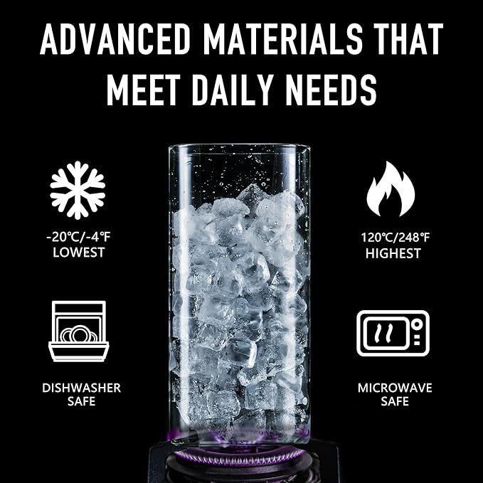 64oz Rectangle Airtight Glass Storage Containers with Bamboo Lids (Set of 4), Square Food Storage Jar, Pantry Organizers for Cereal, Flour, Pasta and Coffee beans (‎with Black Lable)-CasaMuseHome