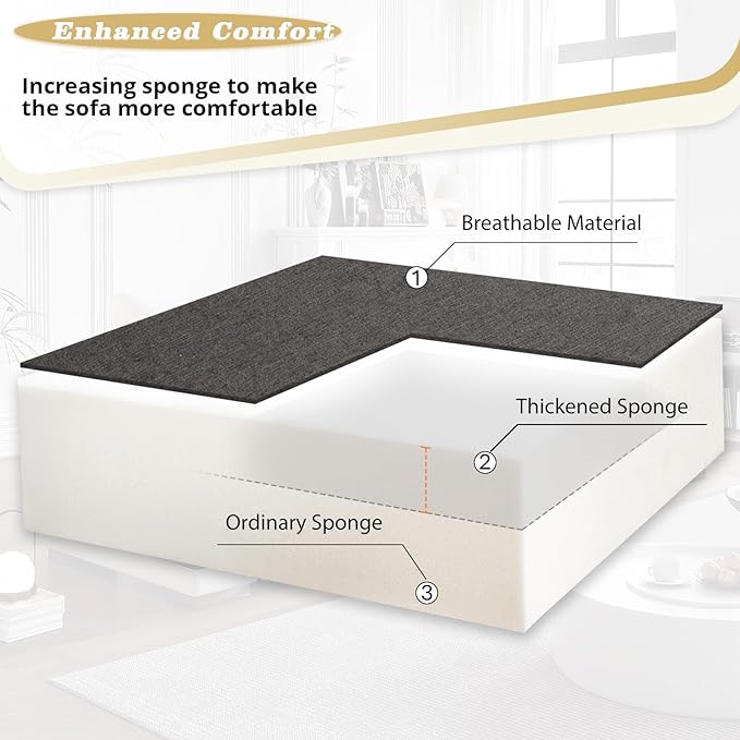 84 Inches Fabric Sectional Sofa w/Pull Out Sofa Bed & Adjustable Back, Tufted L Shaped Couch w/Storage Chaise, Sleeper Sectional Sofa w/USB Port & Cup Holders for Living Room, Grey-CasaMuseHome