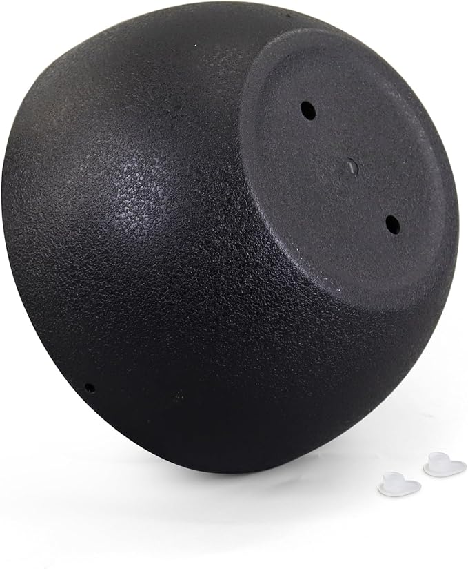 8 inch Small Hanging Planters Plant Pots for Indoor Outdoor Plants, 2 Pack Hanging Flower Pots with Drainage Holes and Chain for Garden Porch, Plastic Hanging Baskets for House Plants, Black-CasaMuseHome