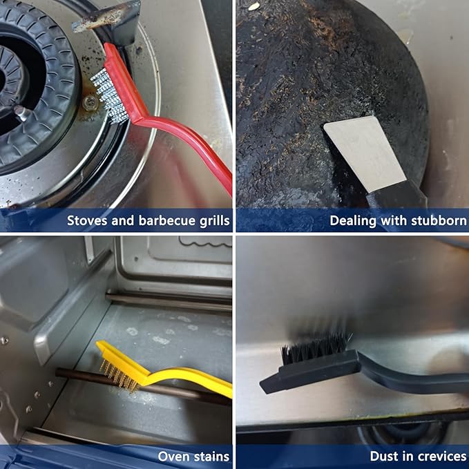 14Pcs Small Crevice Cleaning Brush Set, Groove Gap Cleaning Tool for Cleaning Kitchen,Bathroom, Corner, Sink,Door,Window Track,Cup-CasaMuseHome