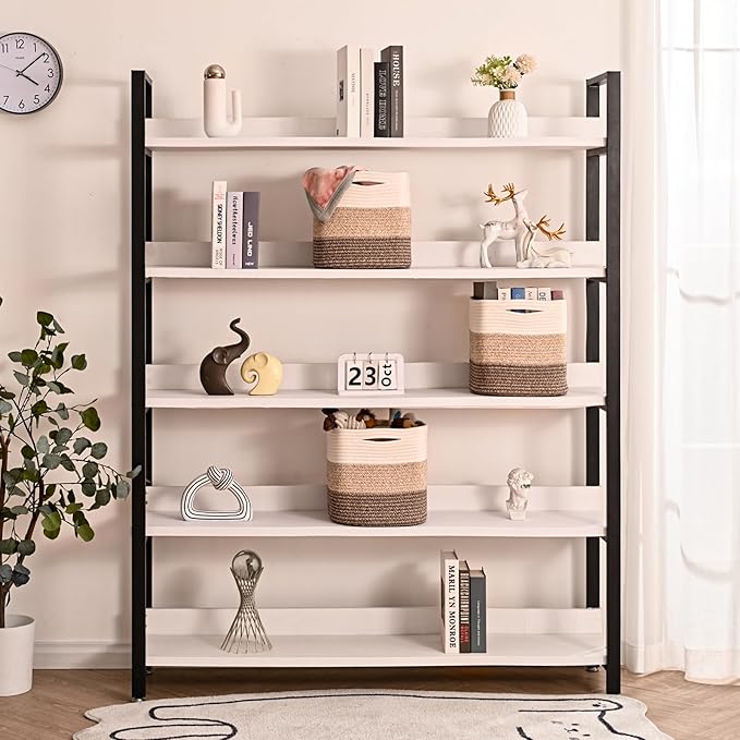 11 Inch Cube Storage Bins, Storage Cube Organizer Bins, Woven Cotton Rope Baskets for Storage, Storage Basket for Organizing Shelves, Square Baskets for Toys, Gradient Brown (Pack of 3)-CasaMuseHome