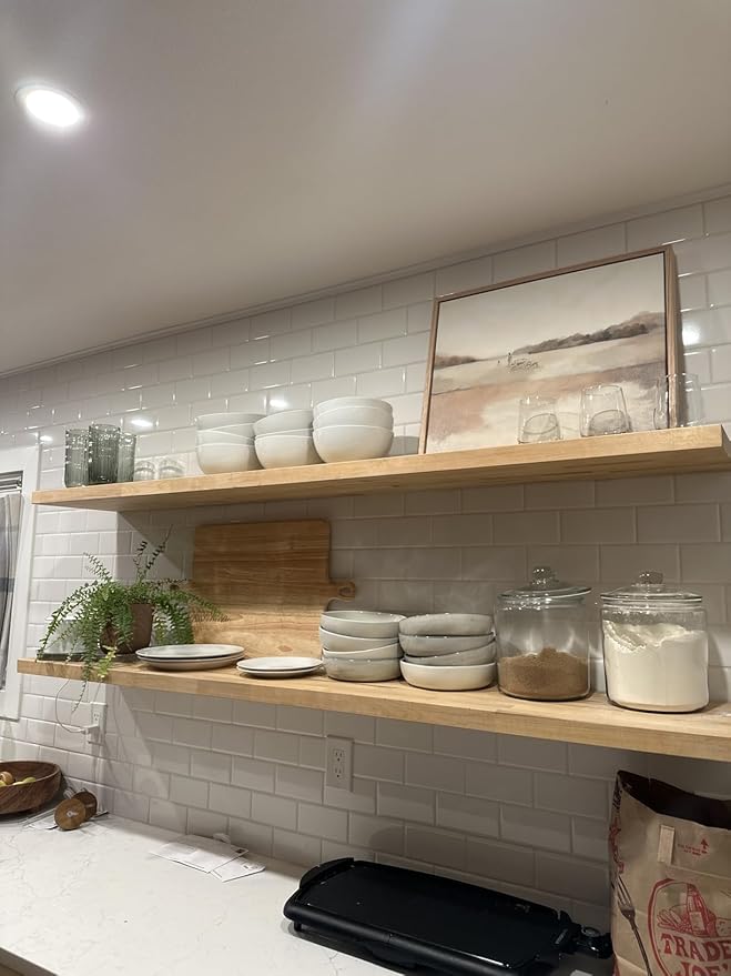 38'' Heavy-Duty Floating Shelf Bracket, Hidden Shelf Bracket for Fireplace Racks and Shelves, if Installed on Studs, max Load of 210 pounds, 38 inches (with Ease kit)-CasaMuseHome