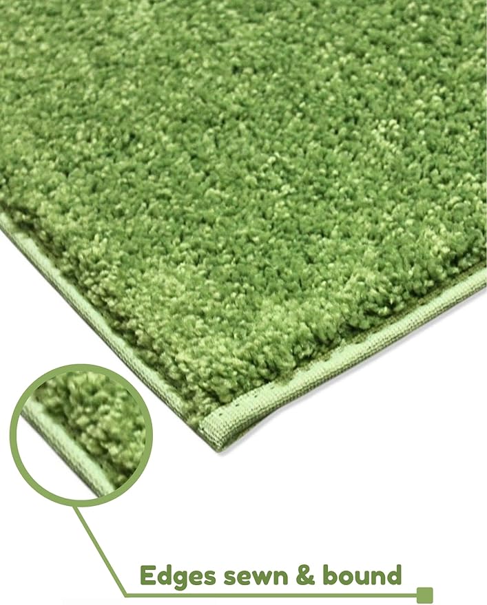 KOECKRITZ Soft and Colorful Kids Classroom Area Rugs (Passes Flammability Pill Test) Many Sizes and Bright Colors to Select from (10' Round, Lime)-CasaMuseHome