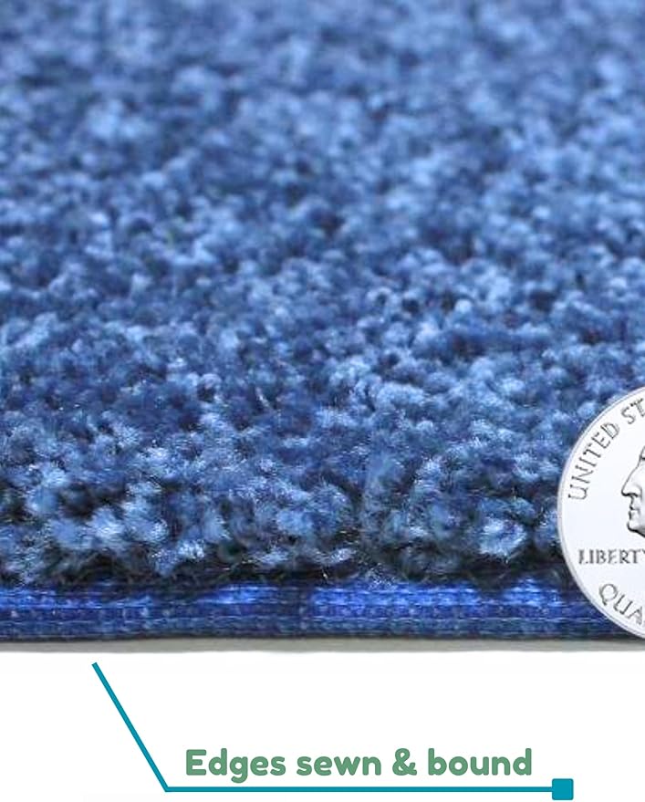 KOECKRITZ Soft and Colorful Kids Classroom Area Rugs (Passes Flammability Pill Test) Many Sizes and Bright Colors to Select from (10' Round, Royal)-CasaMuseHome