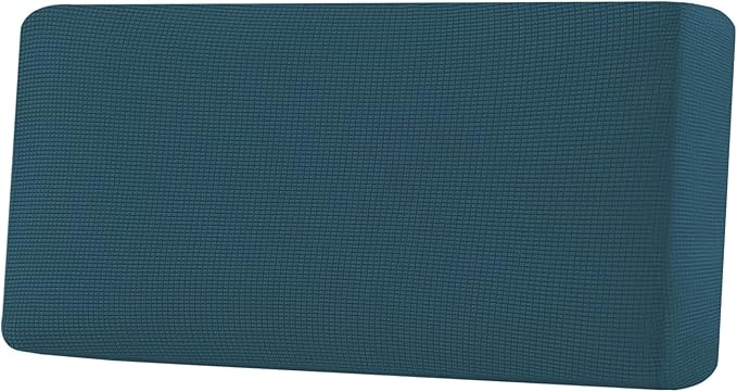 H.VERSAILTEX Super Stretch Individual Seat Cushion Covers Sofa Covers Couch Cushion Covers Slipcover Sets Thick Jacquard Textured Twill Fabric (1 Piece Sofa Cushion Cover, Deep Teal)-CasaMuseHome