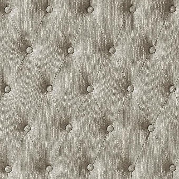 24KF Upholstered Tufted Button Linen Fabric Headboard,Comfortable Fashional Headboard Queen/Full Size,Linen-CasaMuseHome