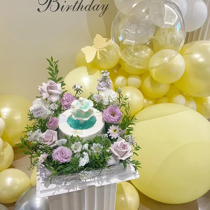 130pcs Pastel Yellow Balloons Different Sizes 18" 12" 10" 5" Light Yellow Latex Balloon Garland Arch Kit for Birthday Baby Shower Graduation Wedding Gender Reveal Party Decorations-CasaMuseHome