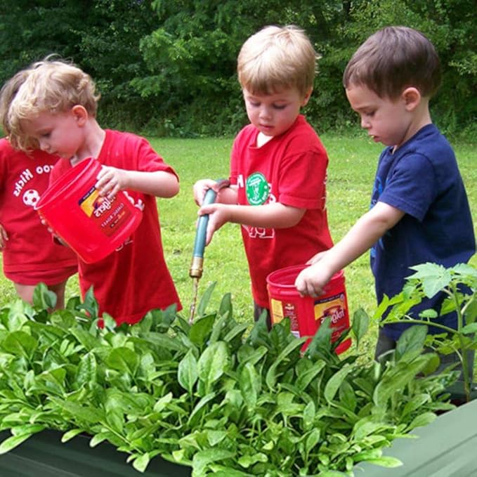 8x4x1ft Metal Raised Garden Bed Kit，Galvanized Garden Bed Box for Vegetables, Flowers, Herbs, and Succulents,240 Gallon Capacity - Green-CasaMuseHome