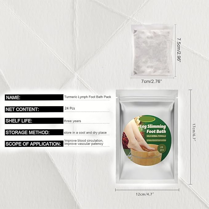 24Pcs Foot Soak Foot Bath Bag Spa Relaxation for Muscle Natural Mugwort Herb Bath Soak to Remove Leg Slimming Bath Bag Foot Care-CasaMuseHome