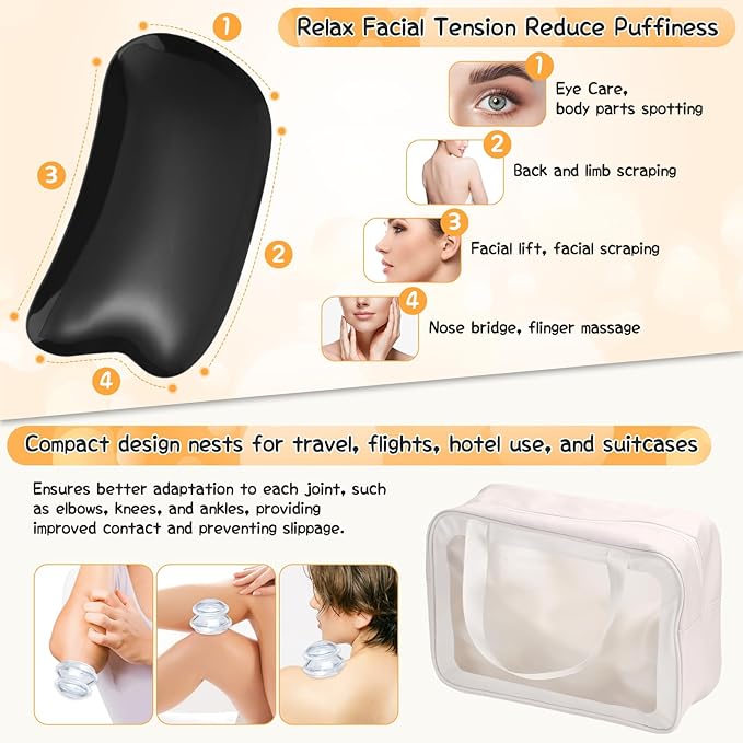 16 Pcs Silicone Cupping Therapy Sets 4 Sizes Professional Massage Cupping Cups Chinese Massage Therapy for Studio Household Joint Muscle Nerve Pain Body Sculpt Cup for Cellulite Reduction-CasaMuseHome