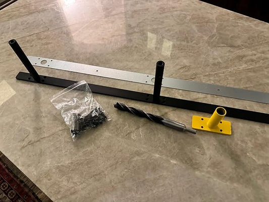 38'' Heavy-Duty Floating Shelf Bracket, Hidden Shelf Bracket for Fireplace Racks and Shelves, if Installed on Studs, max Load of 210 pounds, 38 inches (with Ease kit)-CasaMuseHome