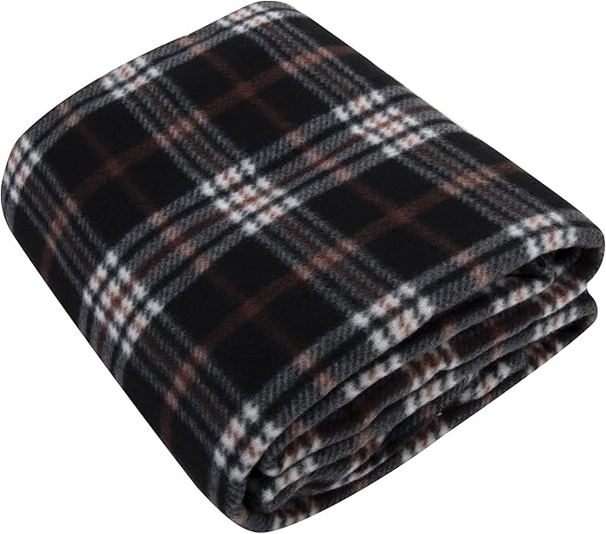 50x60 Throw Blankets, Plaid Fleece Throw Blankets for Bedroom, Couch, Livingroom, Chair, Pets, Outdoors-CasaMuseHome