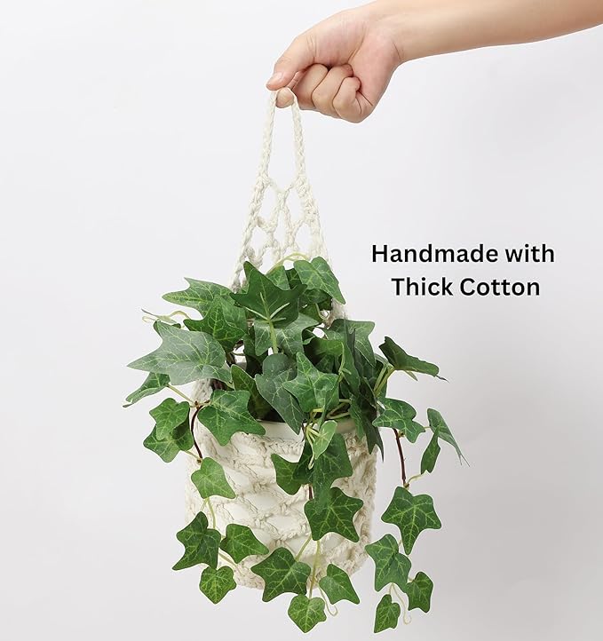 2PK Wall Planters for Indoor Plants, Macrame Plant Hanger | Wall Planter, Plant Hanger, Hanging Planter (2PK, for 6 inch Pot)-CasaMuseHome