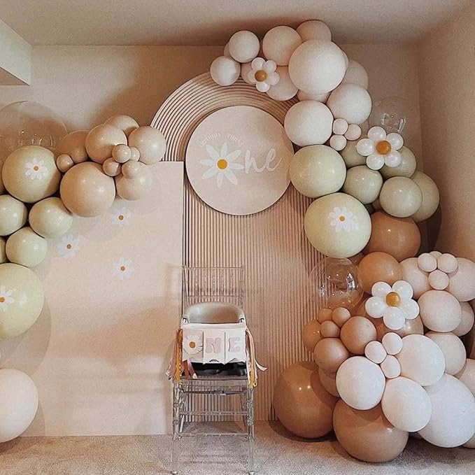 130pcs Coffee Brown Balloons Different Sizes 18" 12" 10" 5" Tan Latex Balloon Garland Arch Kit for Birthday Baby Shower Graduation Wedding Gender Reveal Anniversary Party Decorations-CasaMuseHome