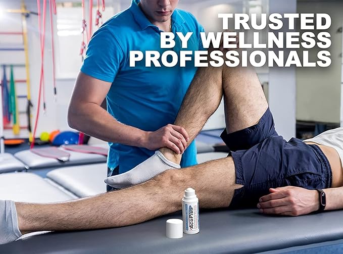 AcuPlus - Pain Relief Roll On - Topical Anti Inflammatory to Soothe Muscles & Joints - Arthritis Pain Reliever, Bursitis, Tendonitis Cream - TSA Compliant, Convenient Roll On - 3 fl. oz. (Pack of 3)-CasaMuseHome