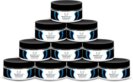 8oz Massage Emollient 10ct, Fragrance-Free, Shea Butter, Oil Based, Vegan, Soft Tissue Mobilization and Lubrication for Manual and Assisted Massage Therapy Techniques, Cream Alternative-CasaMuseHome
