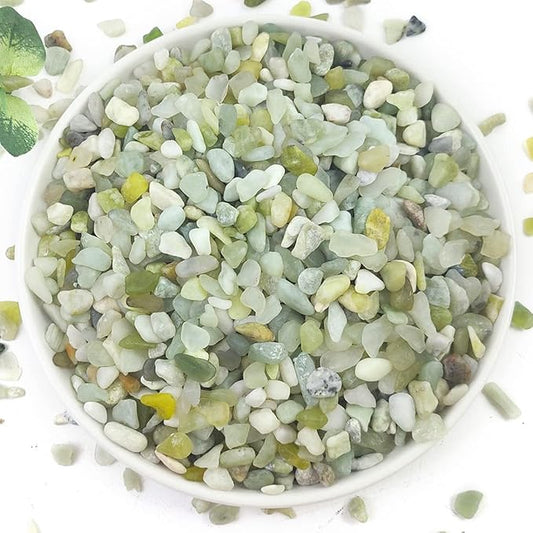 2LB Succulent and Cactus Pebbles, 1/5 Inch Jade Natural Decorative Polished Stones, River Rocks for for Indoor Plants, Vases, Planters and Outdoor Gardening-CasaMuseHome