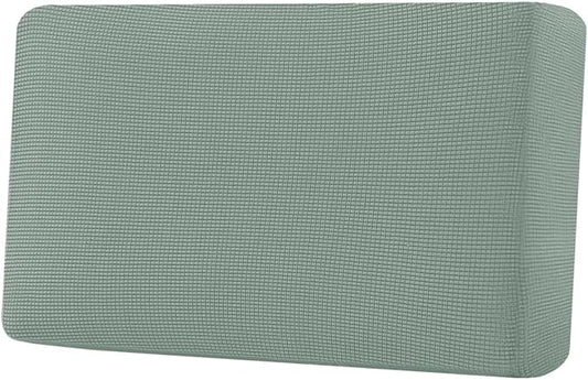 H.VERSAILTEX Super Stretch Individual Seat Cushion Covers Sofa Covers Couch Cushion Covers Slipcover Sets Thick Jacquard Textured Twill Fabric (1 Piece Loveseat Cushion Cover, Sage)-CasaMuseHome