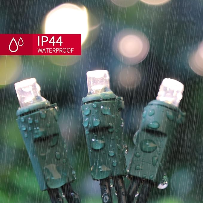 100 Count Warm White - String Lights - 21.6FT LED Christmas Lights, Mini led Lights for Indoor Outdoor Home Holiday Party Wedding Independence Day Decoration-CasaMuseHome