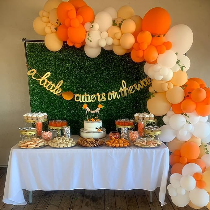 130pcs Orange Balloons Different Sizes 18" 12" 10" 5" Orange Matte Latex Balloons for Boys Girls Birthday Baby Shower Gender Reveal Wedding Gender Reveal Autumn Party Decorations-CasaMuseHome