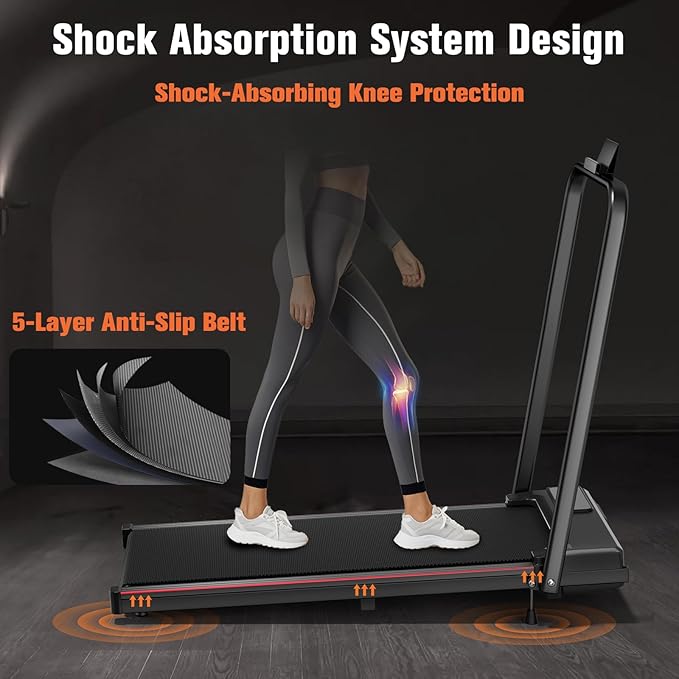 7.8MPH Incline Treadmill for Home, Walking Pad with Handle Bar, Under Desk Compact Treadmill with 350 Lbs Capacity, LED Display & APP, Remote Control, 3.0HP-CasaMuseHome