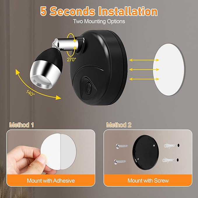 4 Pack Wireless LED Spotlights Indoor, Plant Battery Operated Tree Lights, Uplighting Picture Light with Remote, Accent Lights for Display Artwork Dartboard-CasaMuseHome