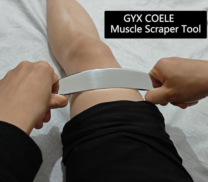 4 in 1 Stainless Steel Gua Sha Muscle Scraper Tool, Professional IASTM Physical Therapy Tool Set for Massage and Scraping-CasaMuseHome