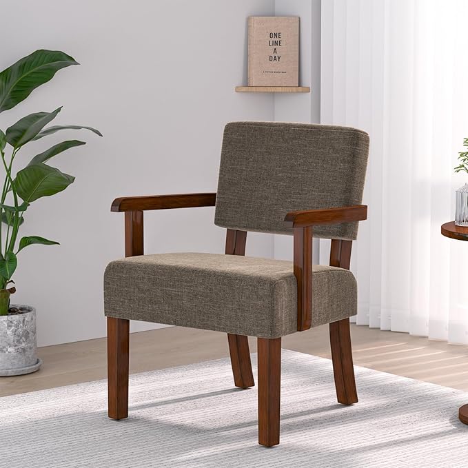 Accent Chair, Living Room Chairs Oversized with Soft Seat and Armrests for Dinning Bedroom Reading and Waiting Rooms-CasaMuseHome