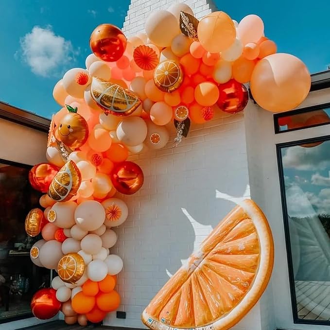 130pcs Burnt Orange Balloons Different Sizes 18" 12" 10" 5" Retro Orange Latex Balloon Garland Arch Kit for Birthday Baby Shower Graduation Wedding Anniversary Party Decorations-CasaMuseHome
