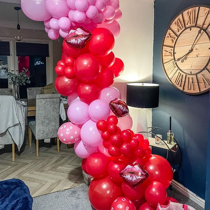 130pcs Red Balloons Different Sizes 18" 12" 10" 5" Party Latex Balloons for Valentine's Day Birthday Christmas Baby Shower Wedding Anniversary Party Decorations-CasaMuseHome