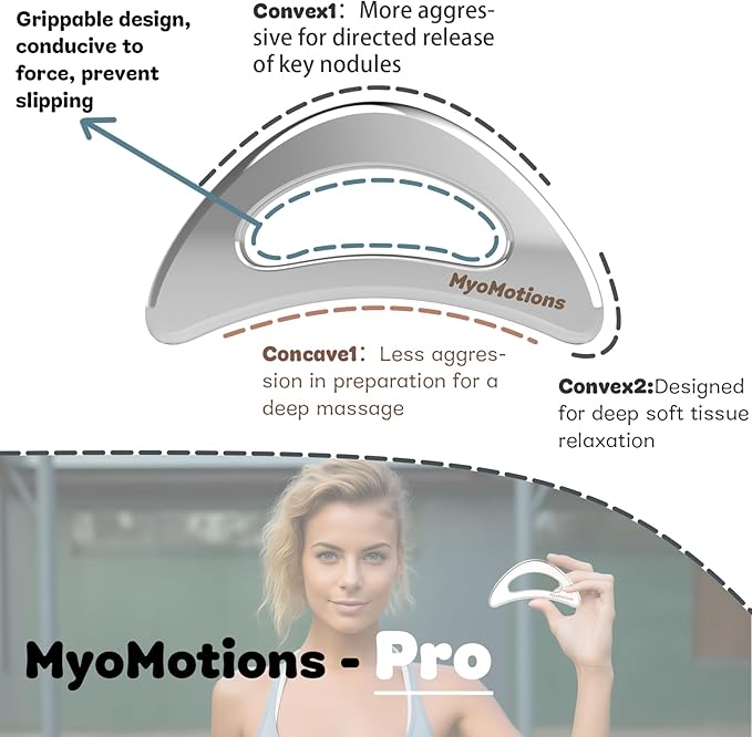 3-Piece Muscle Scraper Tool Set for IASTM Therapy - Stainless Steel Gua Sha Tool for Myofascial Release and Deep Tissue Massage Tool Set-CasaMuseHome